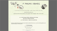 Desktop Screenshot of ahundredgourds.com