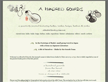 Tablet Screenshot of ahundredgourds.com